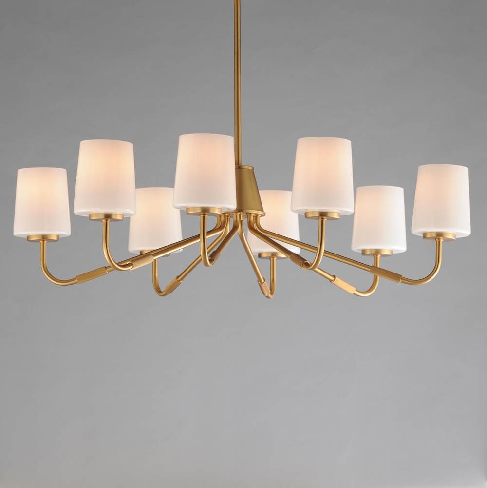 Maxim Lighting 12698WTNAB Natural Aged Brass Durham-chandelier Image 3