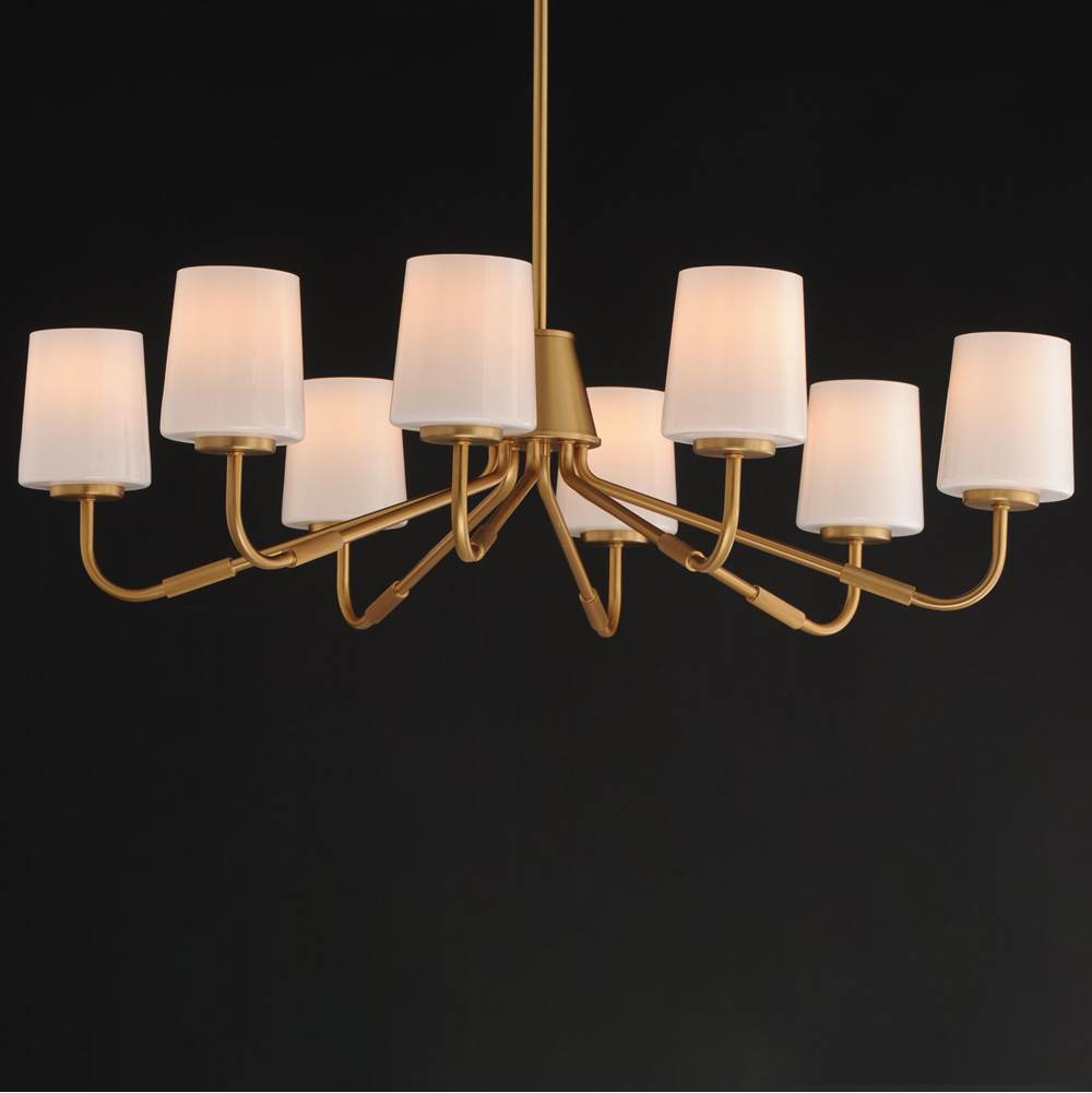 Maxim Lighting 12698WTNAB Natural Aged Brass Durham-chandelier Image 2