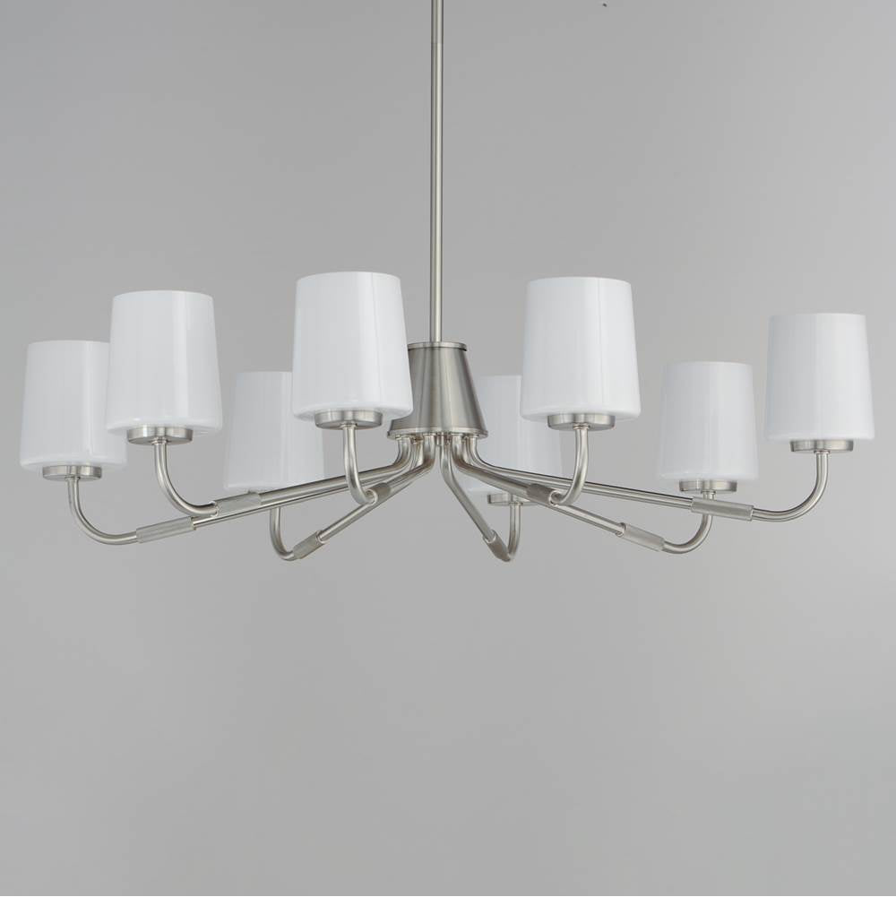 Maxim Lighting 12698WTSN Satin Nickel Durham 8-light Chandelier Image 2
