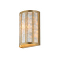 Maxim Lighting 12800CZNAB Capiz,Natural Aged Brass Miramar 1-light Wall Sconce Image 1
