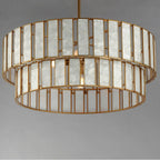 Maxim Lighting 12806CZNAB Capiz,Natural Aged Brass Miramar 6-light Chandlelier Image 4