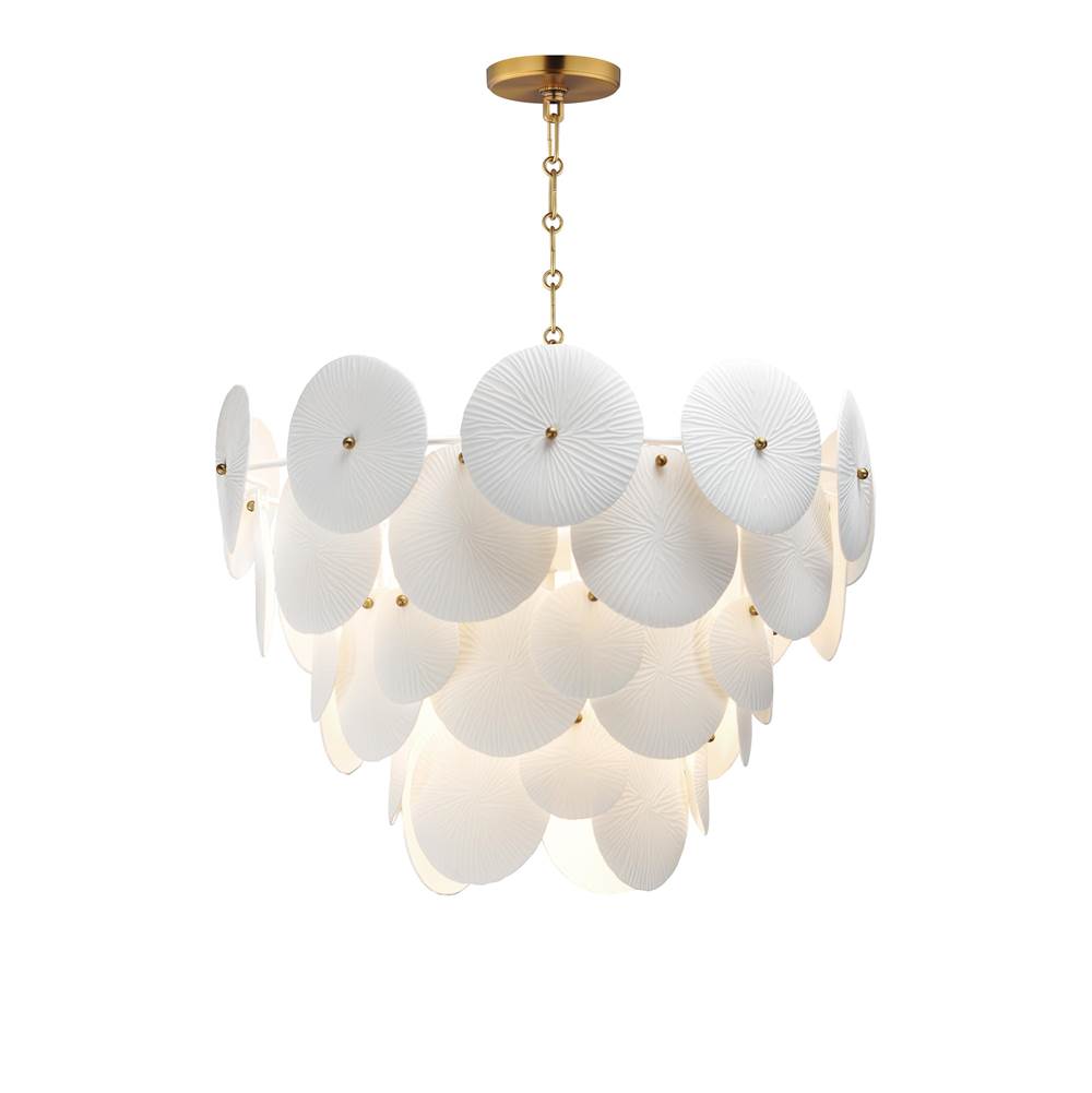 Maxim Lighting 12825WTNAB Natural Aged Brass Isla-chandelier Image 1