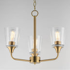 Maxim Lighting 12873CLNAB Natural Aged Brass Hudson 3-light Chandelier Image 3
