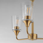 Maxim Lighting 12873CLNAB Natural Aged Brass Hudson 3-light Chandelier Image 2