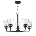 Maxim Lighting 12875CLBK Black Hudson 5-light Chandelier Image 1
