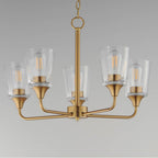 Maxim Lighting 12875CLNAB Natural Aged Brass Hudson 5-light Chandelier Image 3