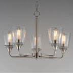 Maxim Lighting 12875CLSN Satin Nickel Hudson 5-light Chandelier Image 3