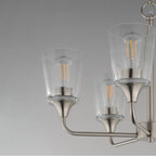 Maxim Lighting 12875CLSN Satin Nickel Hudson 5-light Chandelier Image 2