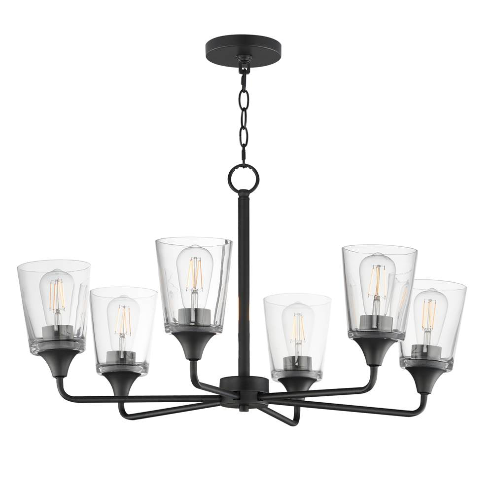 Maxim Lighting 12876CLBK Black Hudson 6-light Chandelier Image 1