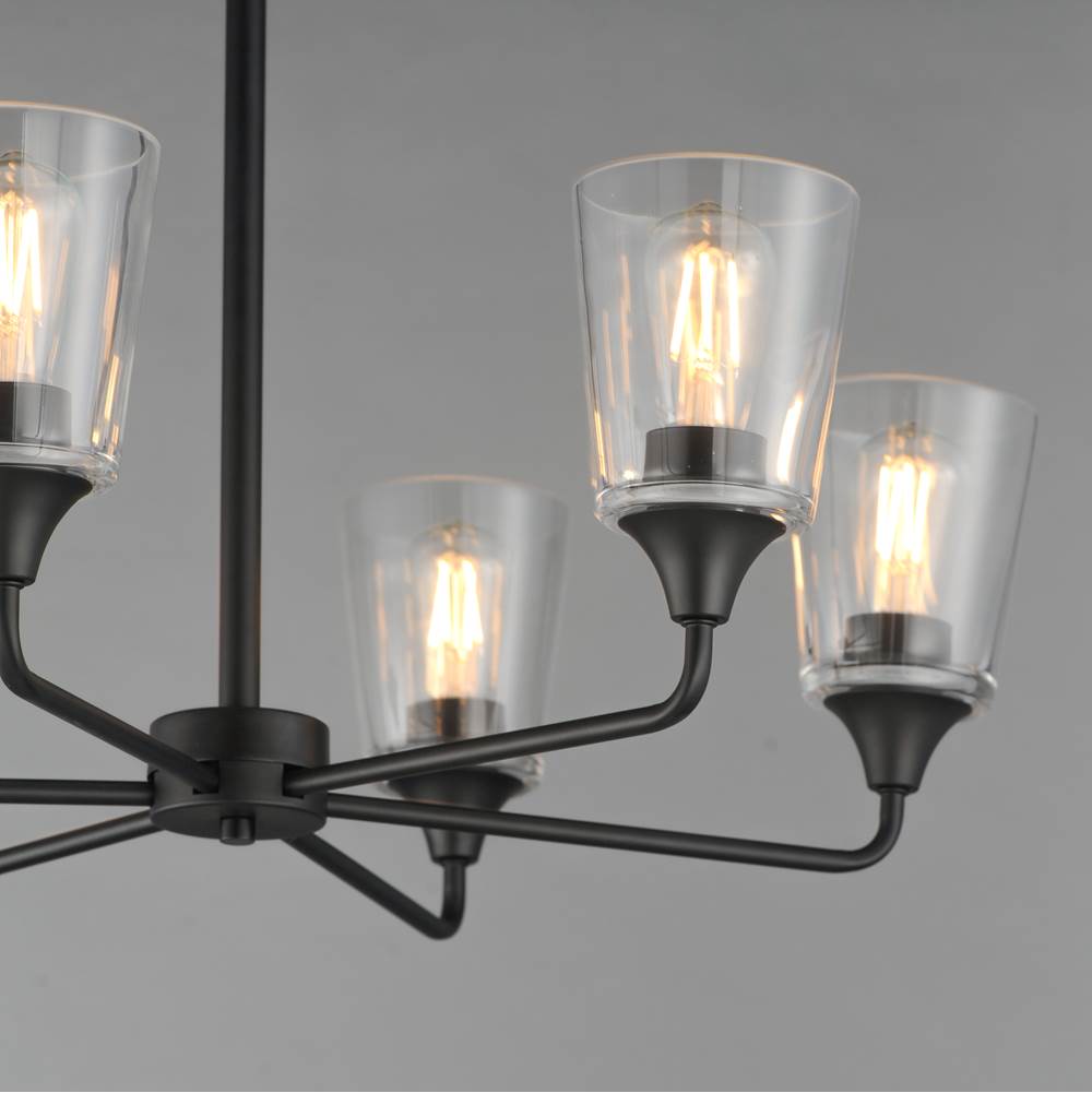 Maxim Lighting 12876CLBK Black Hudson 6-light Chandelier Image 2