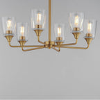Maxim Lighting 12876CLNAB Natural Aged Brass Hudson 6-light Chandelier Image 3