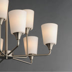 Maxim Lighting 12879SWSN Satin Nickel Hudson 9-light Chandelier Image 2