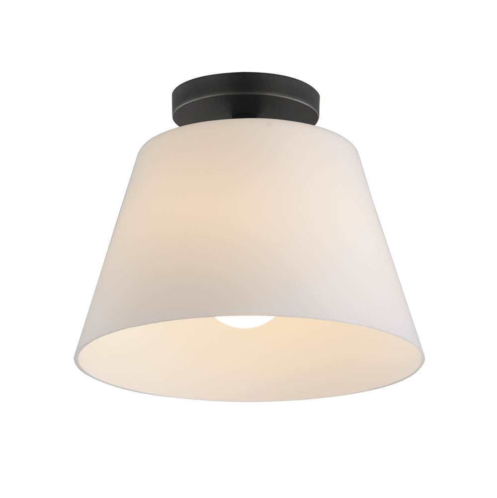 Maxim Lighting 12880SWBK Black Hudson 1-light Semi-flush Mount/pendant Image 1