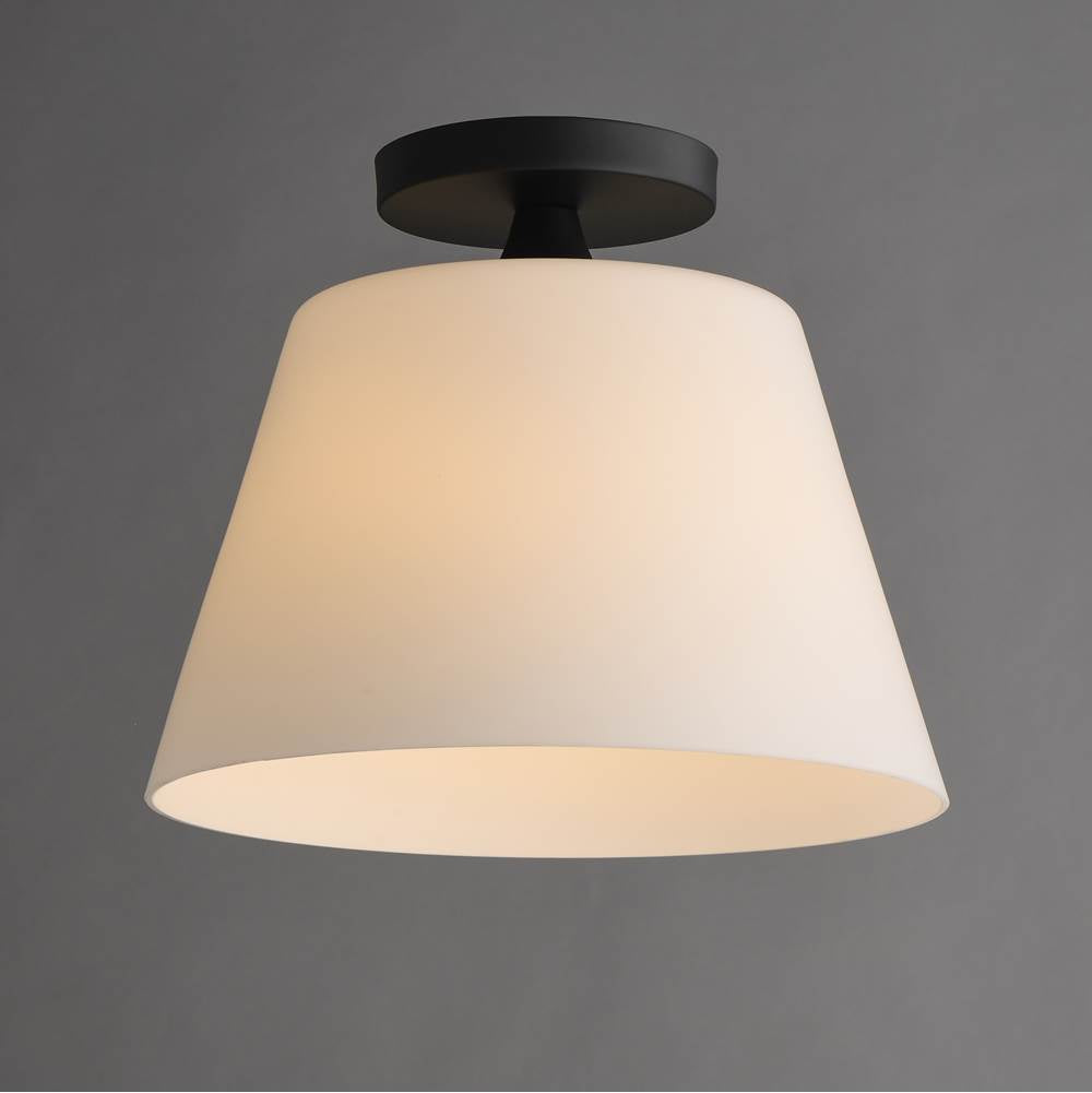 Maxim Lighting 12880SWBK Black Hudson 1-light Semi-flush Mount/pendant Image 3