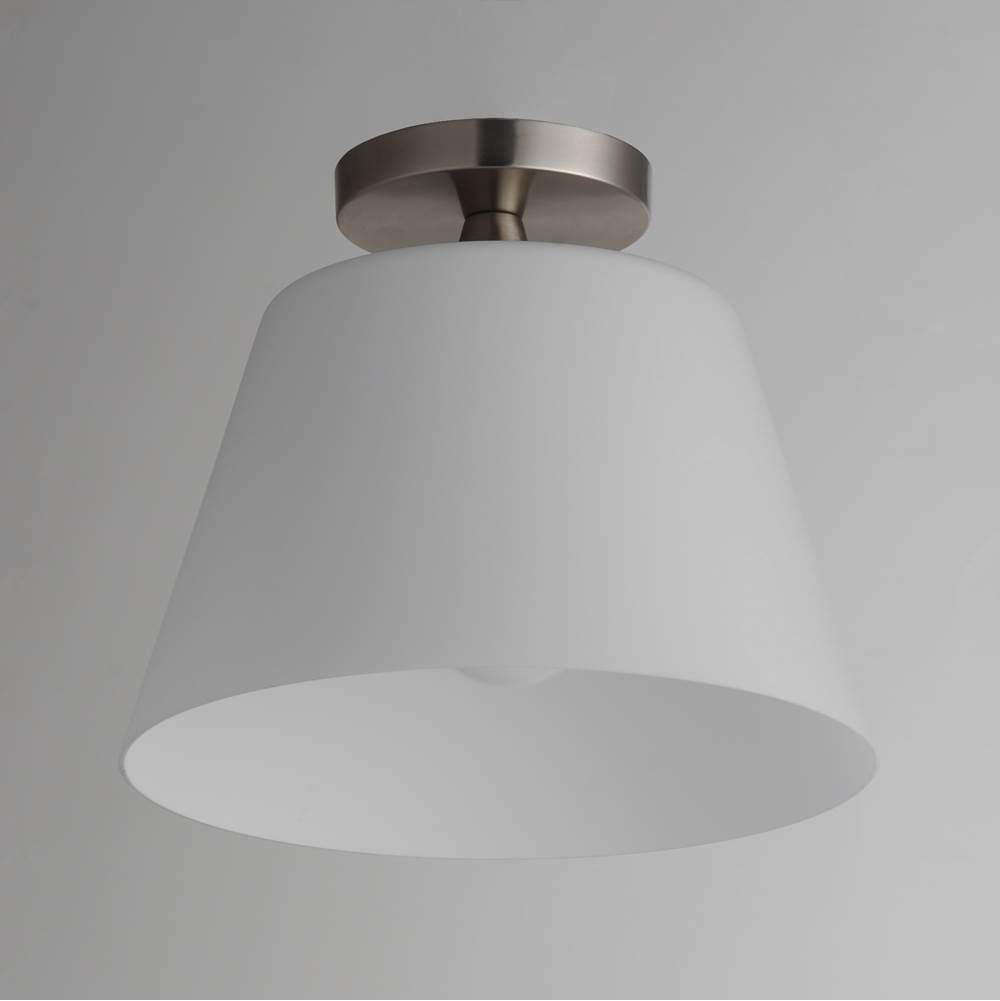 Maxim Lighting 12880SWSN Satin Nickel Hudson 1-light Semi-flush Mount/pendant Image 2