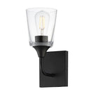 Maxim Lighting 12881CLBK Black Hudson 1-light Sconce Image 1