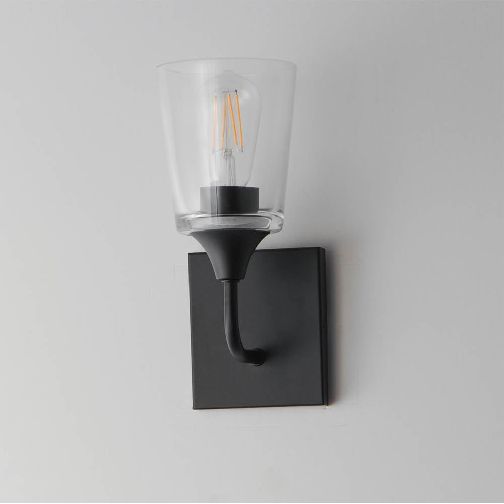 Maxim Lighting 12881CLBK Black Hudson 1-light Sconce Image 2