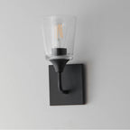 Maxim Lighting 12881CLBK Black Hudson 1-light Sconce Image 2