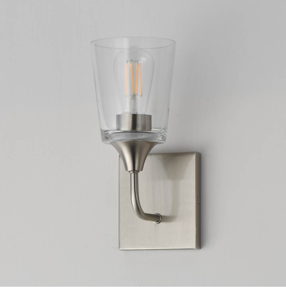 Maxim Lighting 12881CLSN Satin Nickel Hudson 1-light Sconce Image 2