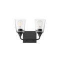 Maxim Lighting 12882CLBK Black Hudson 2-light Bath Vanity Image 1