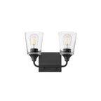 Maxim Lighting 12882CLBK Black Hudson 2-light Bath Vanity Image 1