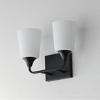 Maxim Lighting 12882SWBK Black Hudson 2-light Bath Vanity Image 2