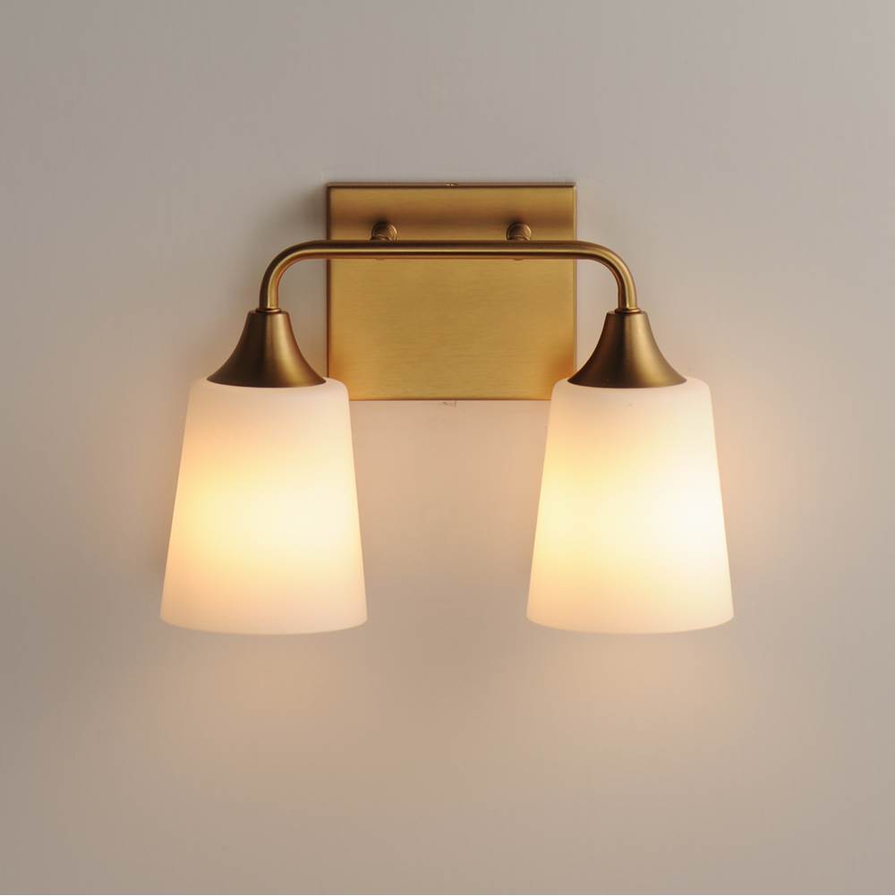 Maxim Lighting 12882SWNAB Natural Aged Brass Hudson 2-light Bath Vanity Image 3