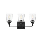 Maxim Lighting 12883CLBK Black Hudson 3-light Bath Vanity Image 1