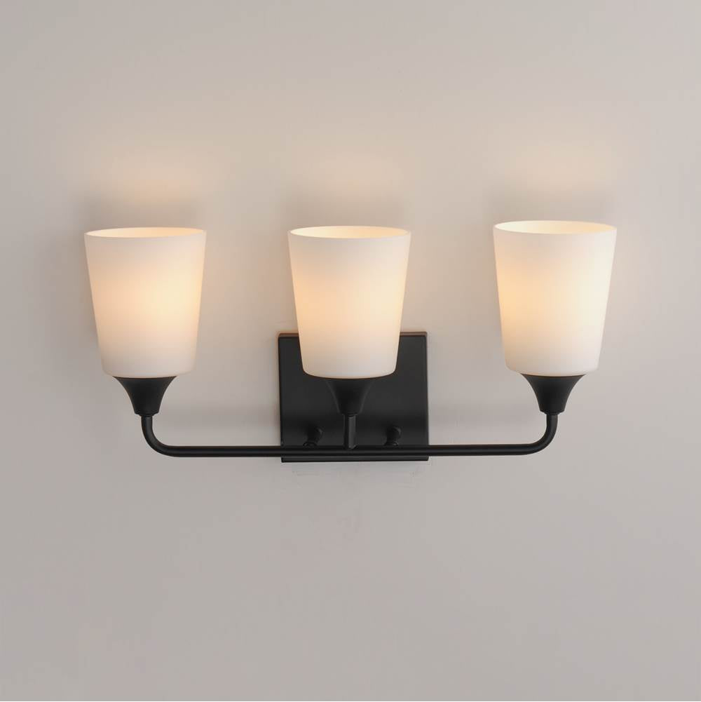 Maxim Lighting 12883SWBK Black Hudson 3-light Bath Vanity Image 3