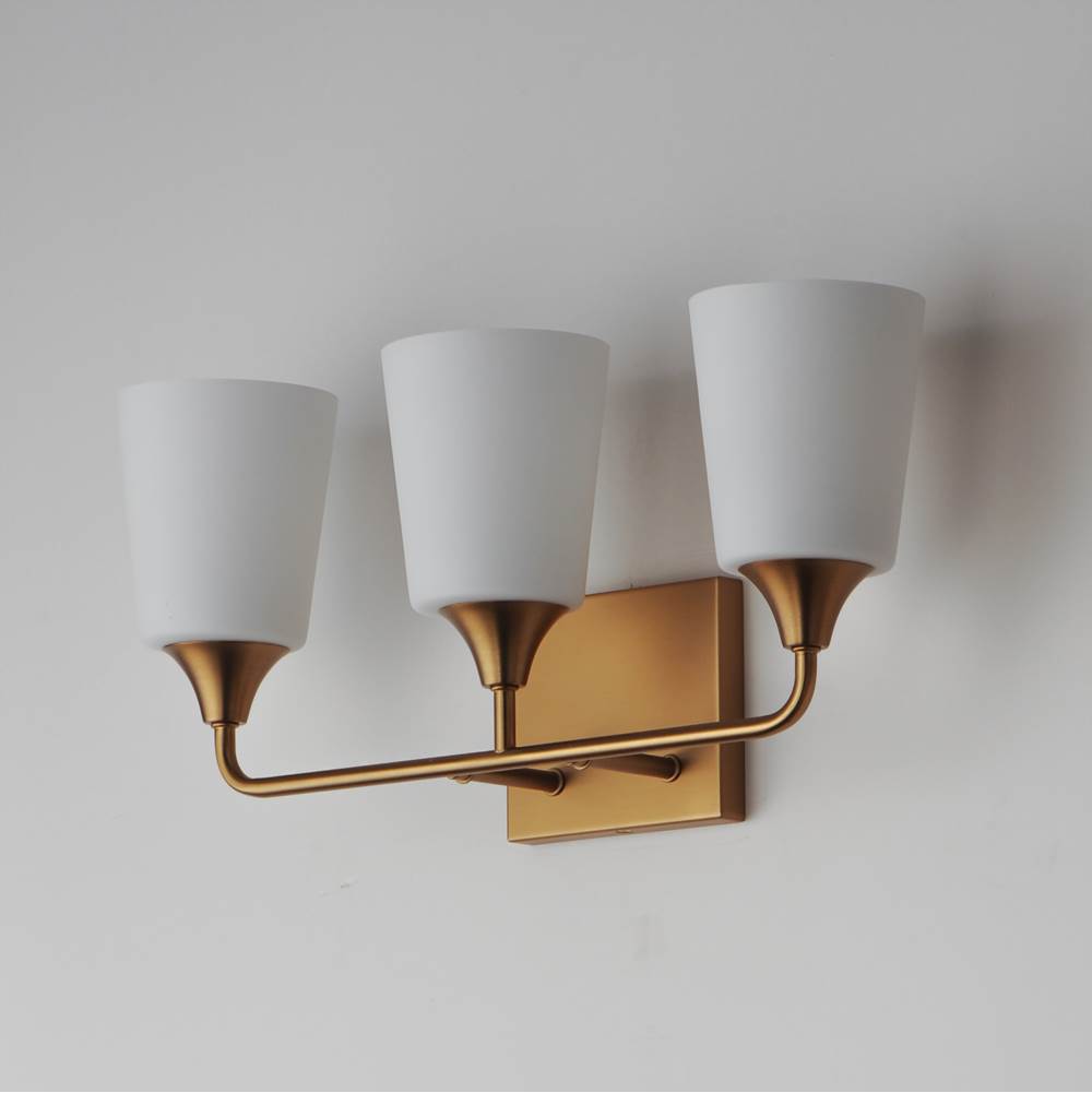 Maxim Lighting 12883SWNAB Natural Aged Brass Hudson 3-light Bath Vanity Image 2