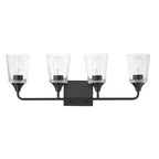 Maxim Lighting 12884CLBK Black Hudson 4-light Bath Vanity Image 1