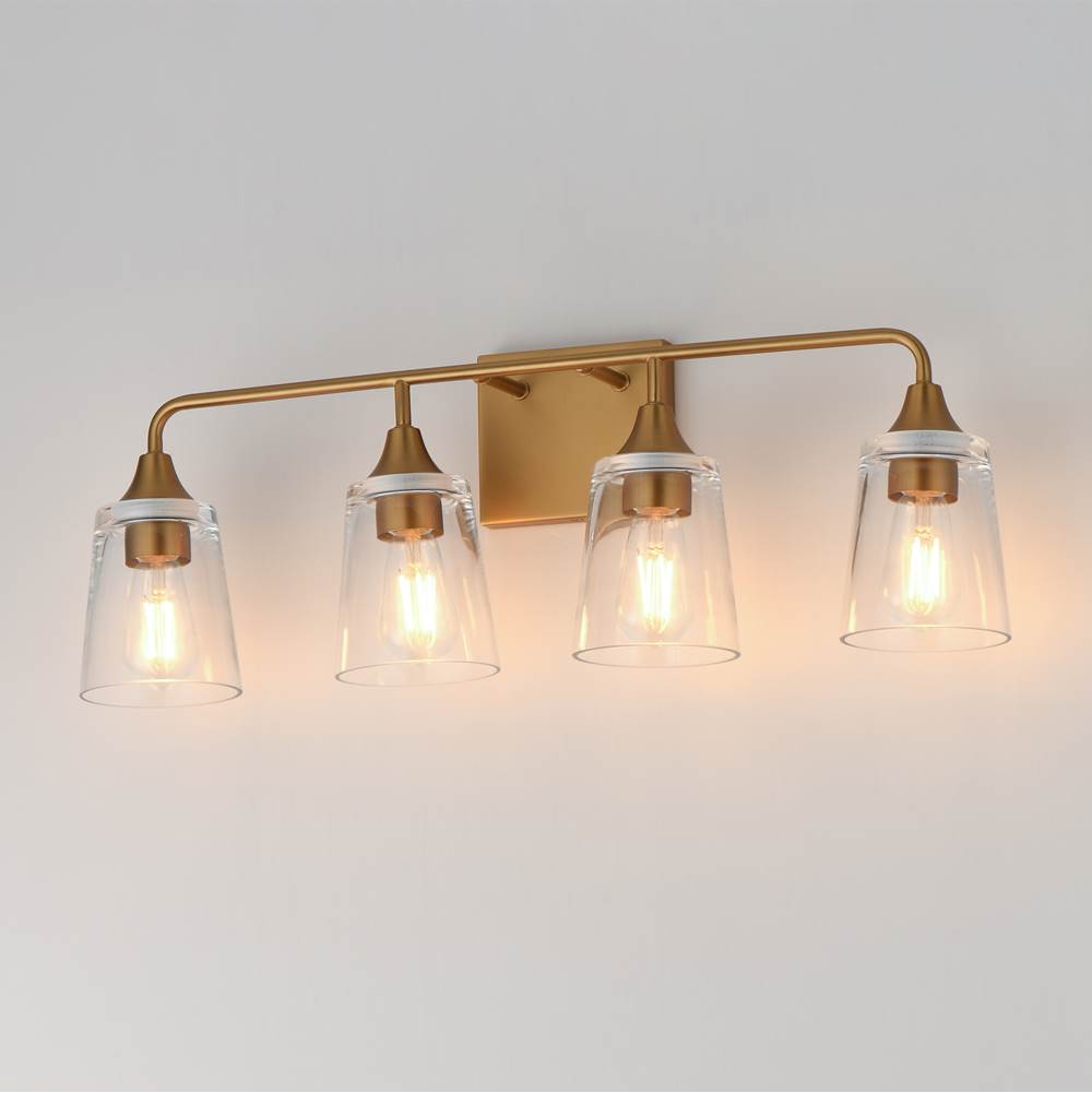 Maxim Lighting 12884CLNAB Natural Aged Brass Hudson 4-light Bath Vanity Image 2
