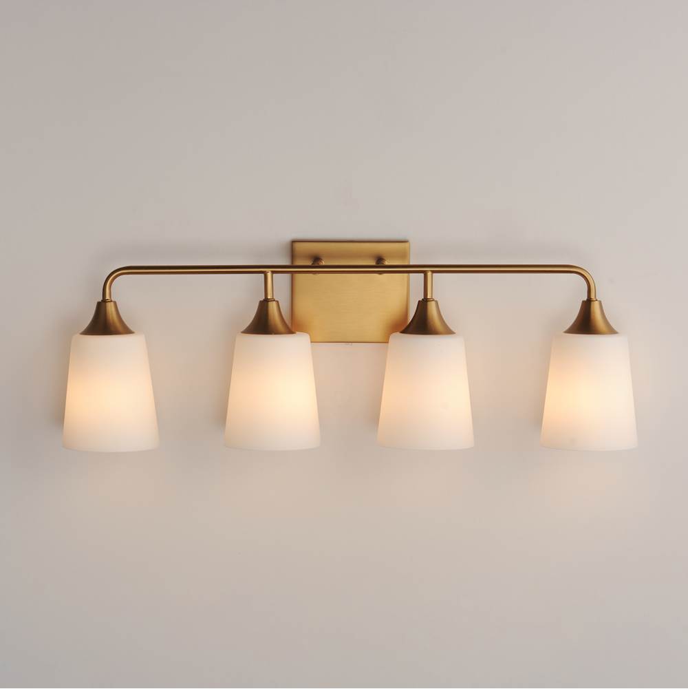 Maxim Lighting 12884SWNAB Natural Aged Brass Hudson 4-light Bath Vanity Image 3