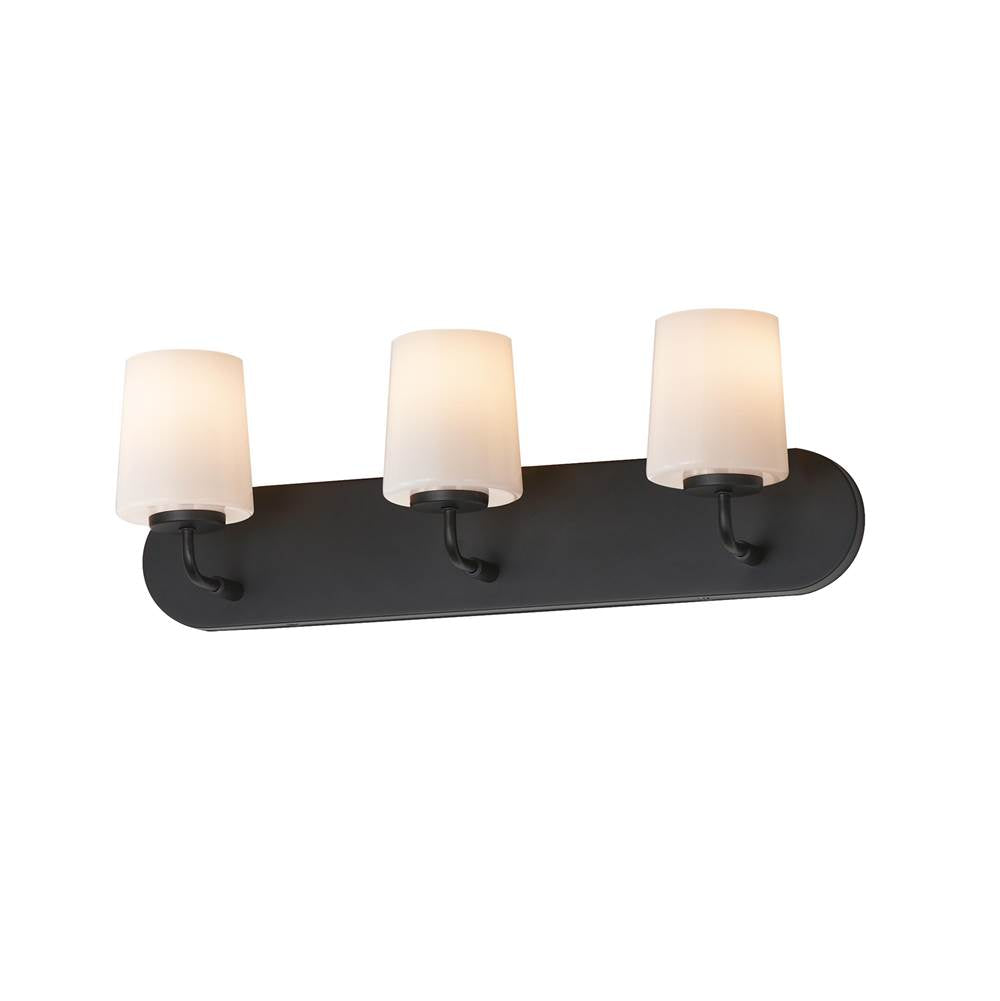 Maxim Lighting 12893WTBK Black Durham-bath Vanity Image 1