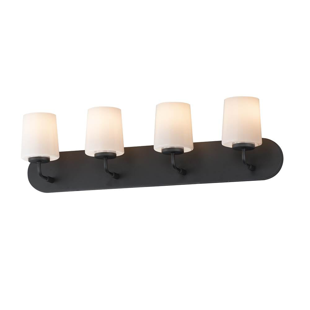 Maxim Lighting 12894WTBK Black Durham-bath Vanity Image 1