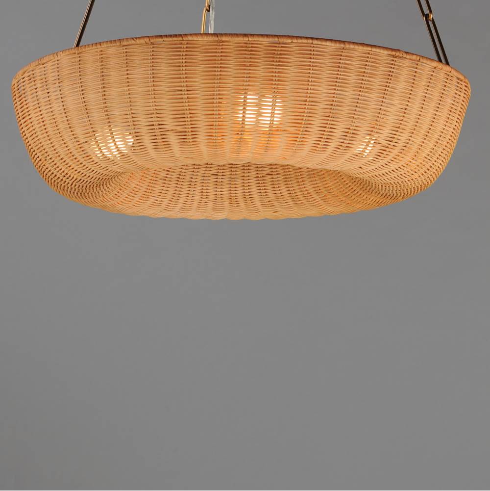 Maxim Lighting 14312NANAB Natural Aged Brass Bower 24'' Pendant Image 3
