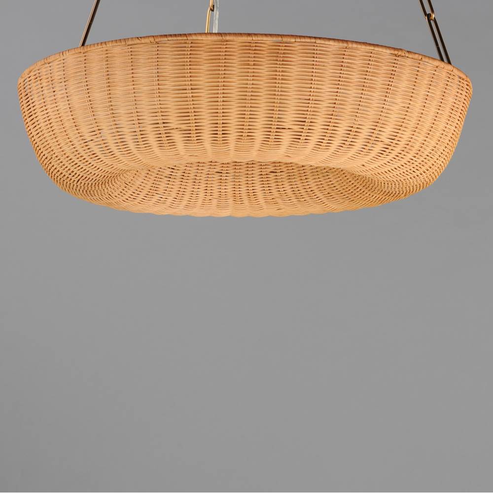 Maxim Lighting 14312NANAB Natural Aged Brass Bower 24'' Pendant Image 2