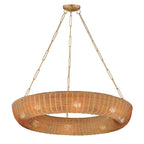 Maxim Lighting 14314NANAB Natural Aged Brass Bower 40'' Pendant Image 1