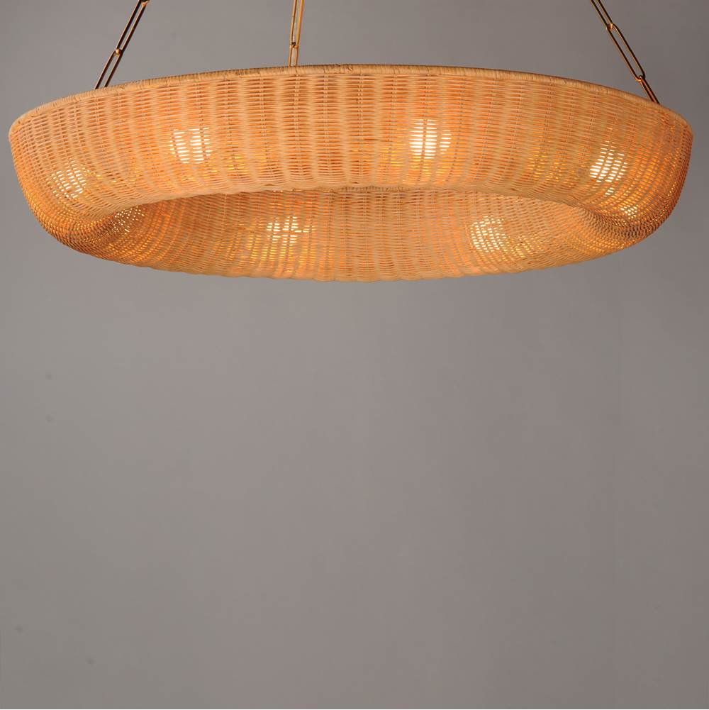 Maxim Lighting 14314NANAB Natural Aged Brass Bower 40'' Pendant Image 3