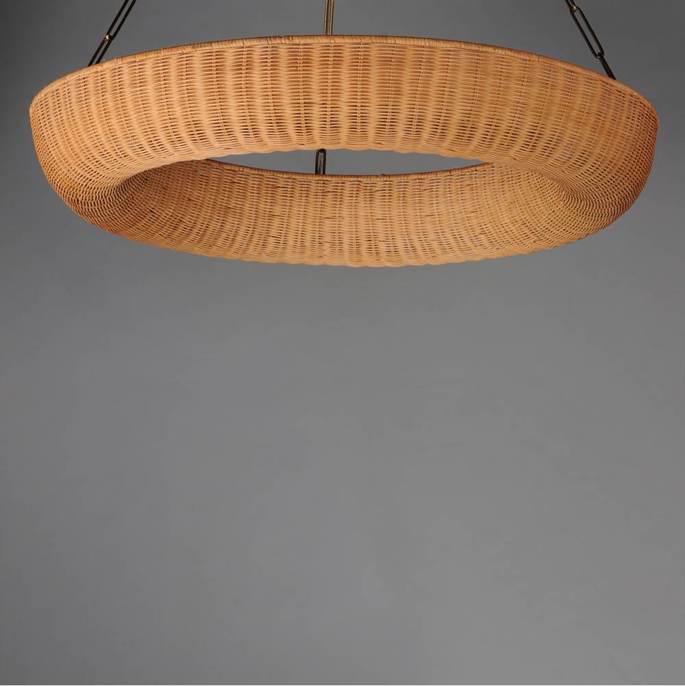 Maxim Lighting 14314NANAB Natural Aged Brass Bower 40'' Pendant Image 2