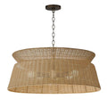 Maxim Lighting 14416NADBZ Dark Bronze Tulum 6-light Chandelier Image 1