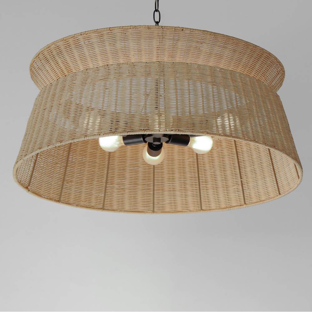 Maxim Lighting 14416NADBZ Dark Bronze Tulum 6-light Chandelier Image 3