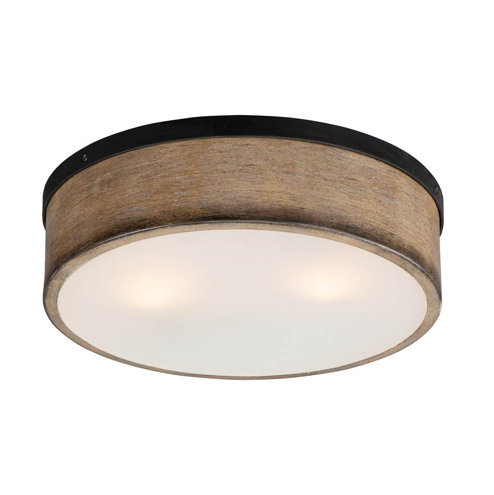 Maxim Lighting 14440DWBK  Franklin 2-light Flush Mount Image 1