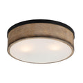 Maxim Lighting 14440DWBK  Franklin 2-light Flush Mount Image 1