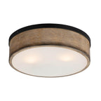 Maxim Lighting 14440DWBK  Franklin 2-light Flush Mount Image 1