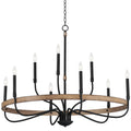 Maxim Lighting 14449DWBK  Franklin 9-light Chandelier Image 1