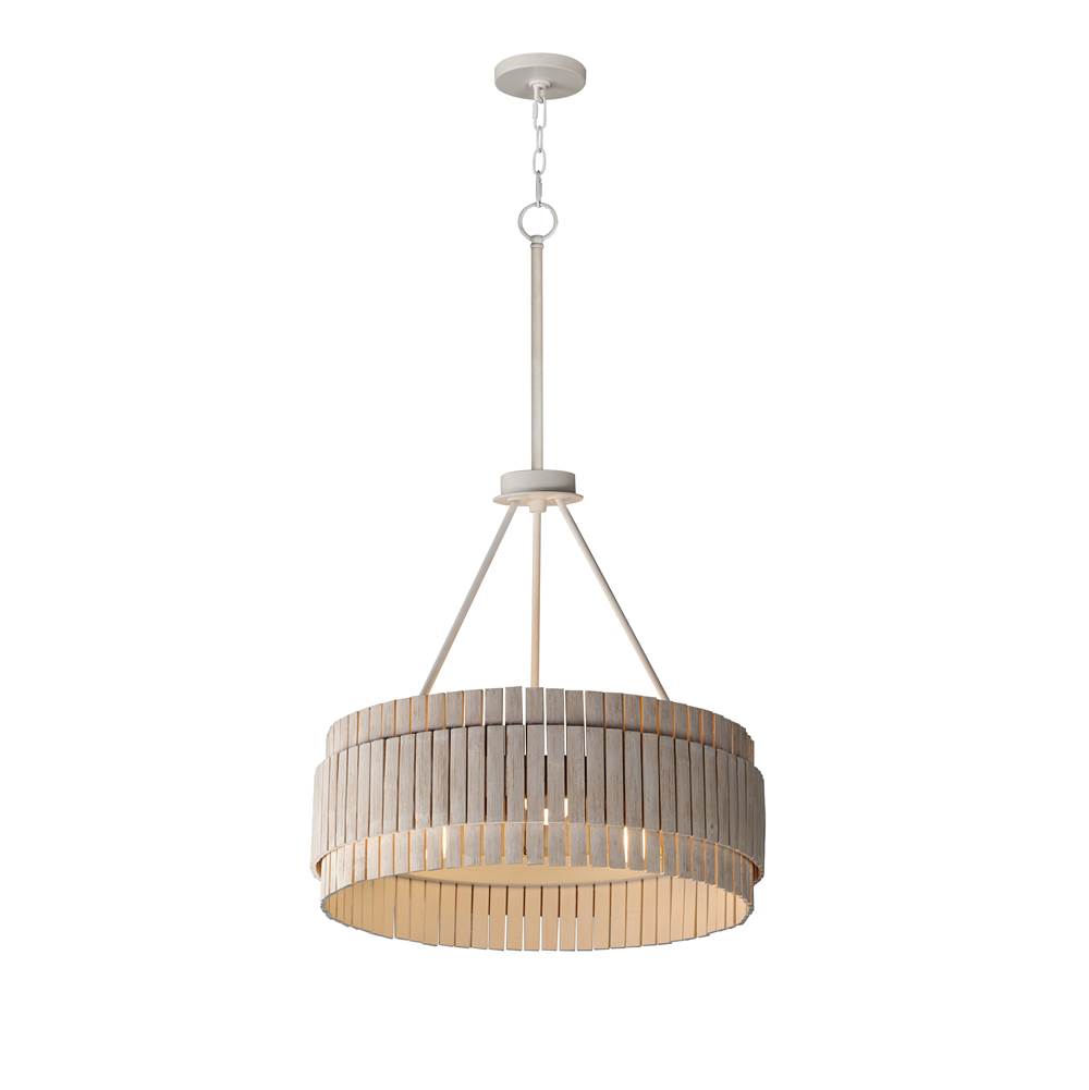 Maxim Lighting 14453WWTEC Ecru Satori 3-light Chandelier Image 1
