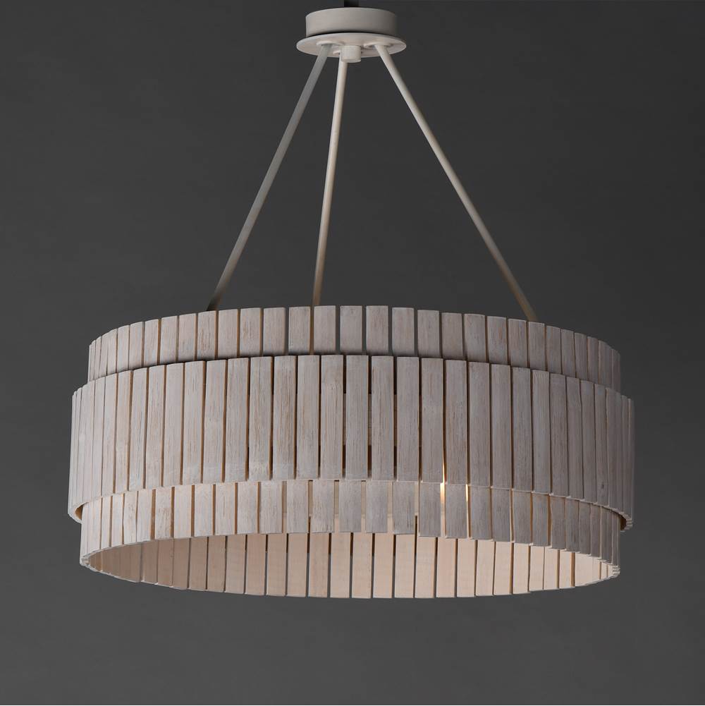 Maxim Lighting 14453WWTEC Ecru Satori 3-light Chandelier Image 3