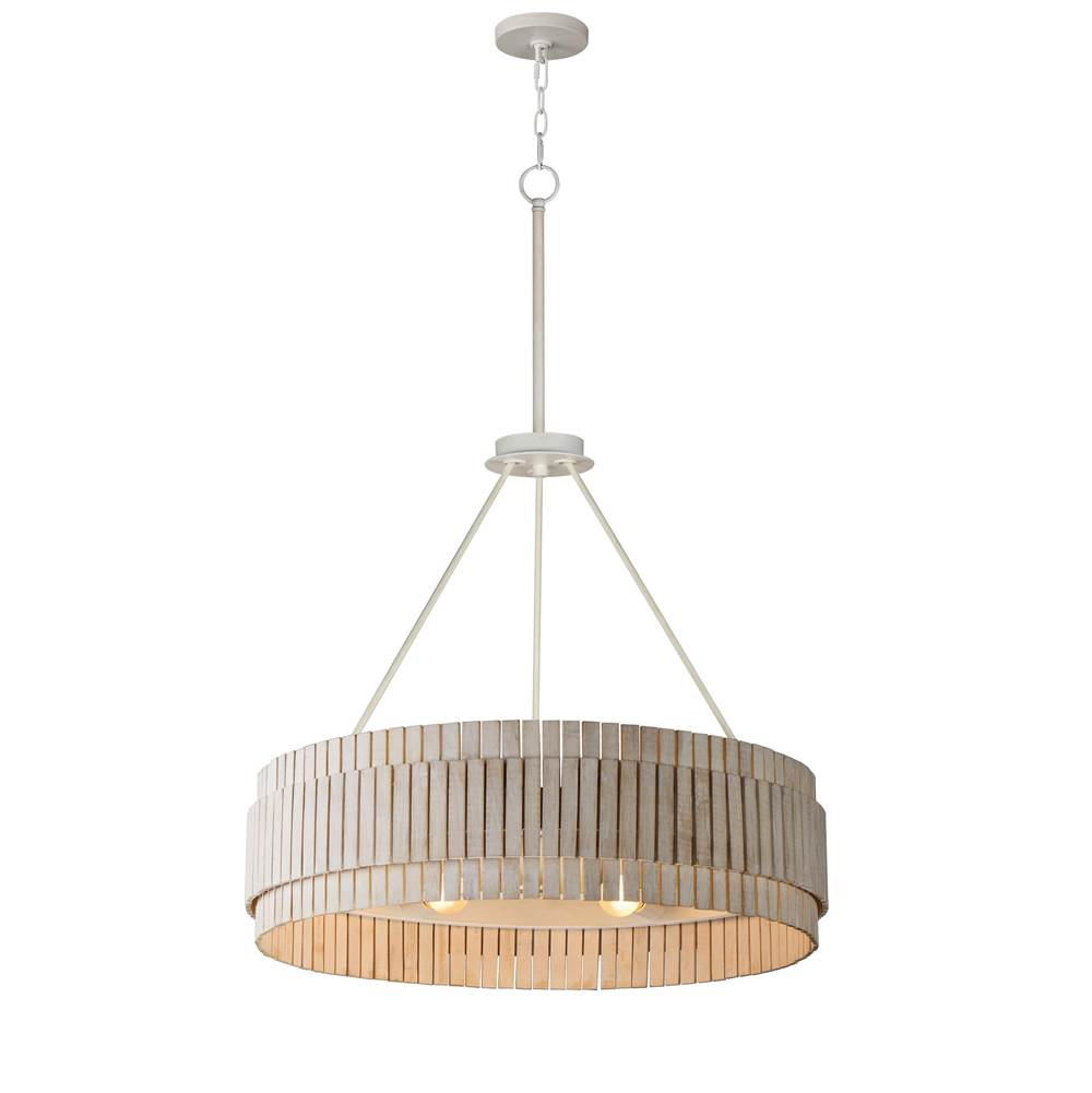 Maxim Lighting 14456WWTEC Ecru Satori-chandelier Image 1