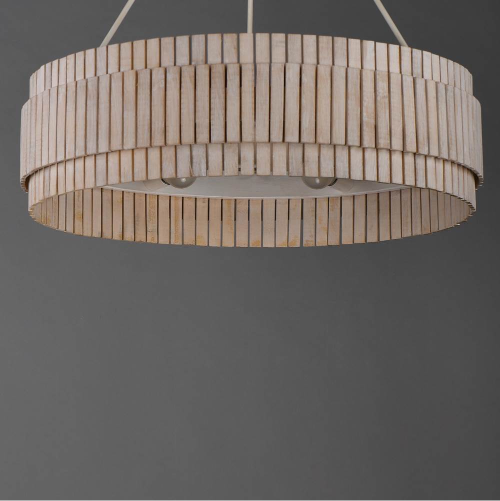 Maxim Lighting 14456WWTEC Ecru Satori-chandelier Image 2